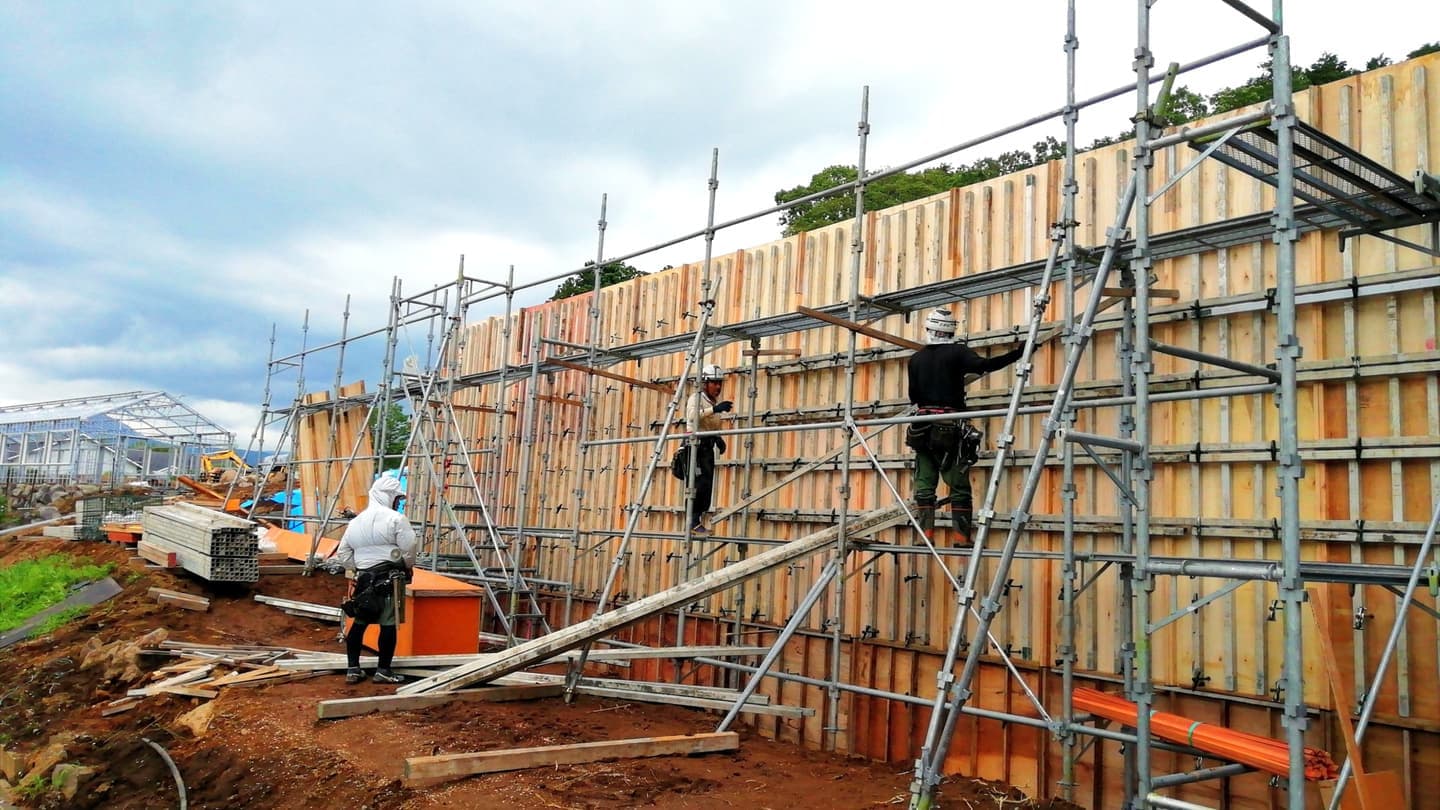 スポーツ施設施工中の写真