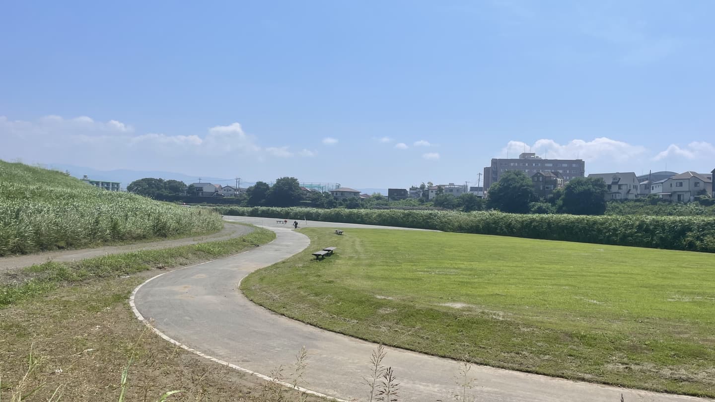 黄瀬川公園の災害復旧工事の写真